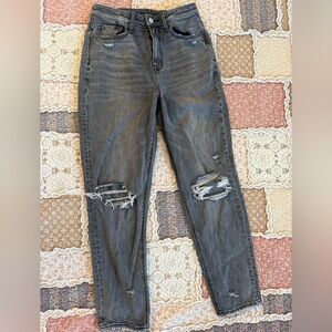 American Eagle Outfitters Distressed Black Jeans
